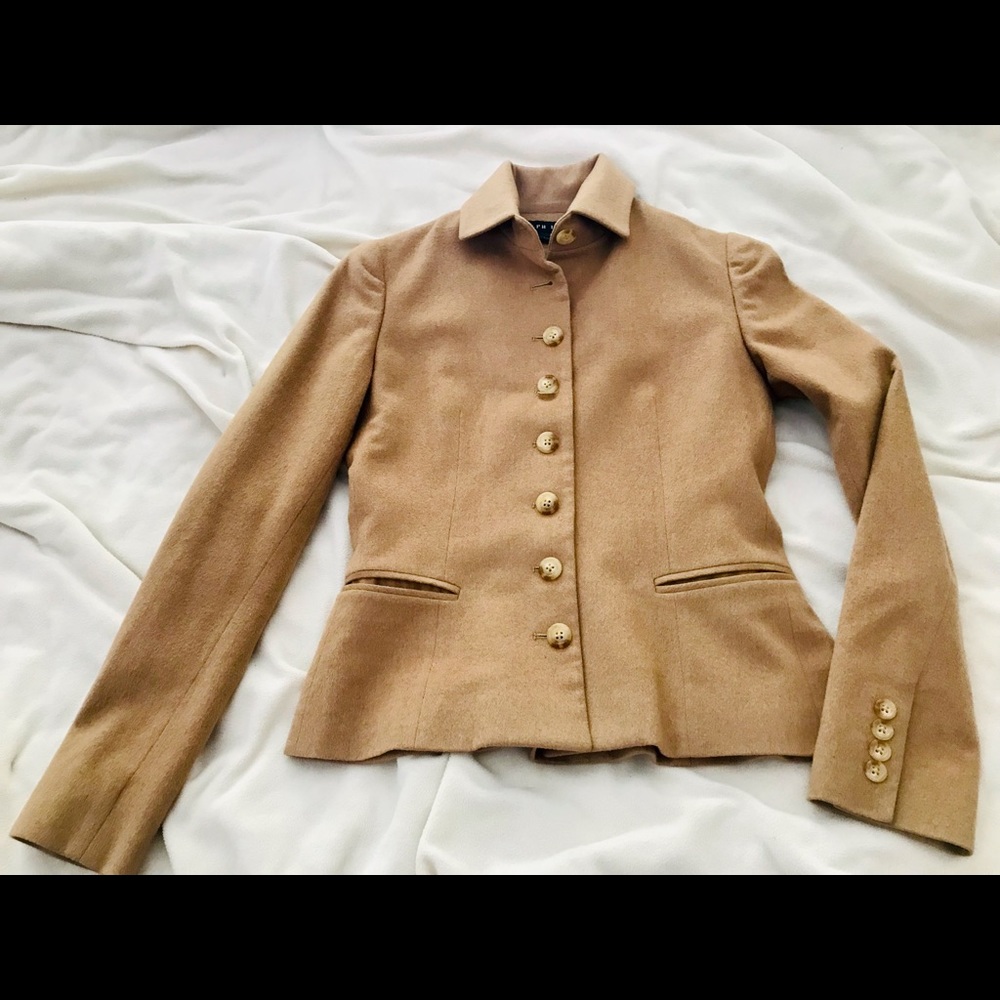 Ralph Lauren Riding Jacket Blazer Camel Size 2